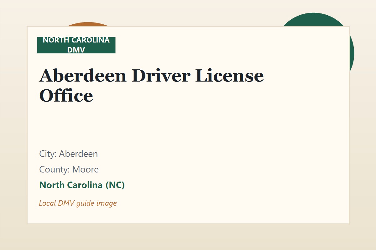 Aberdeen Driver License Office