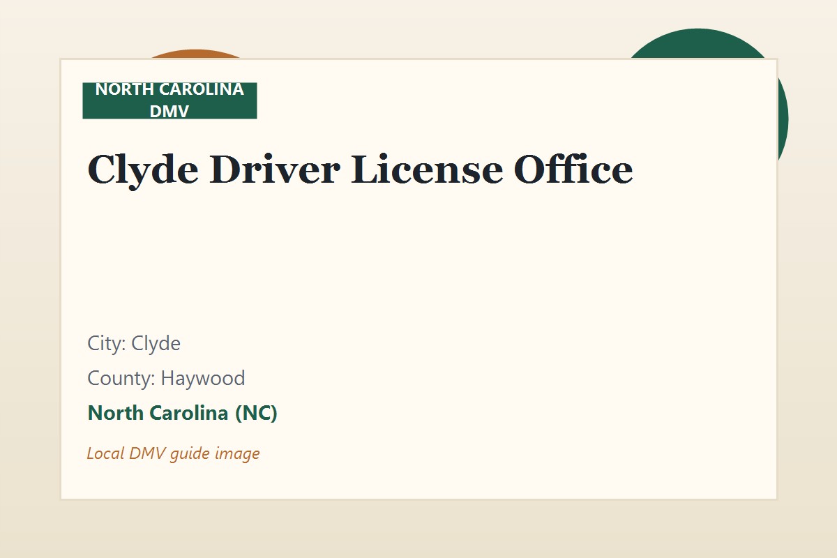 Clyde Driver License Office