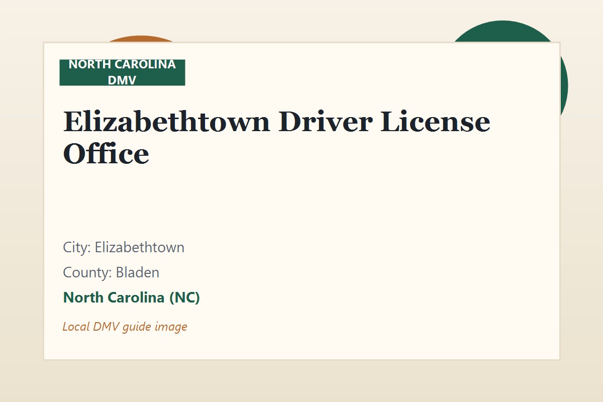 Elizabethtown Driver License Office