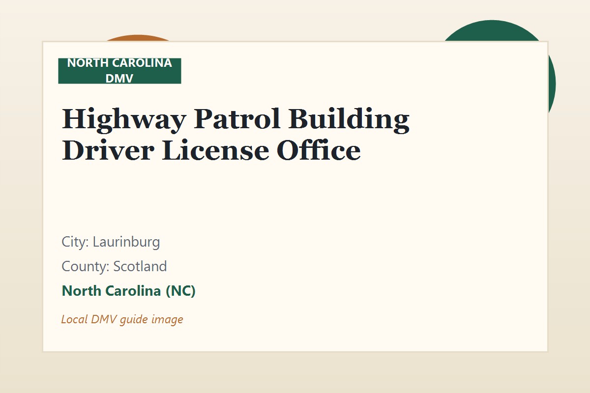 Highway Patrol Building Driver License Office