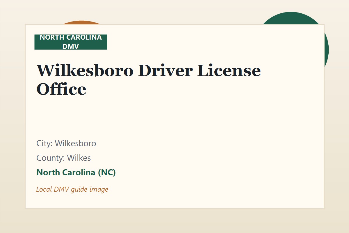 Wilkesboro Driver License Office